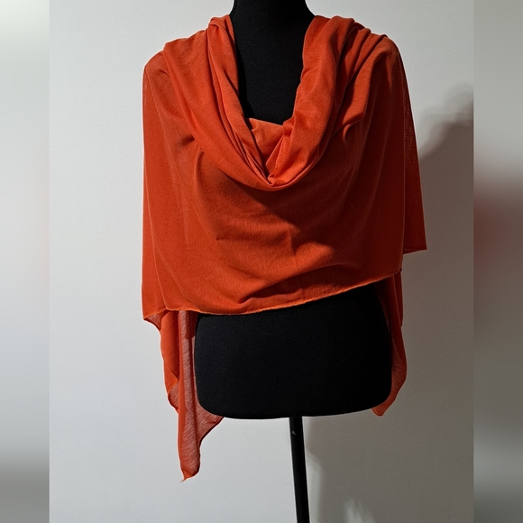 Sz OS | Shawl/Wrap/Shrug | Orange/Carrot/Ginger Copper - Picture 7 of 8